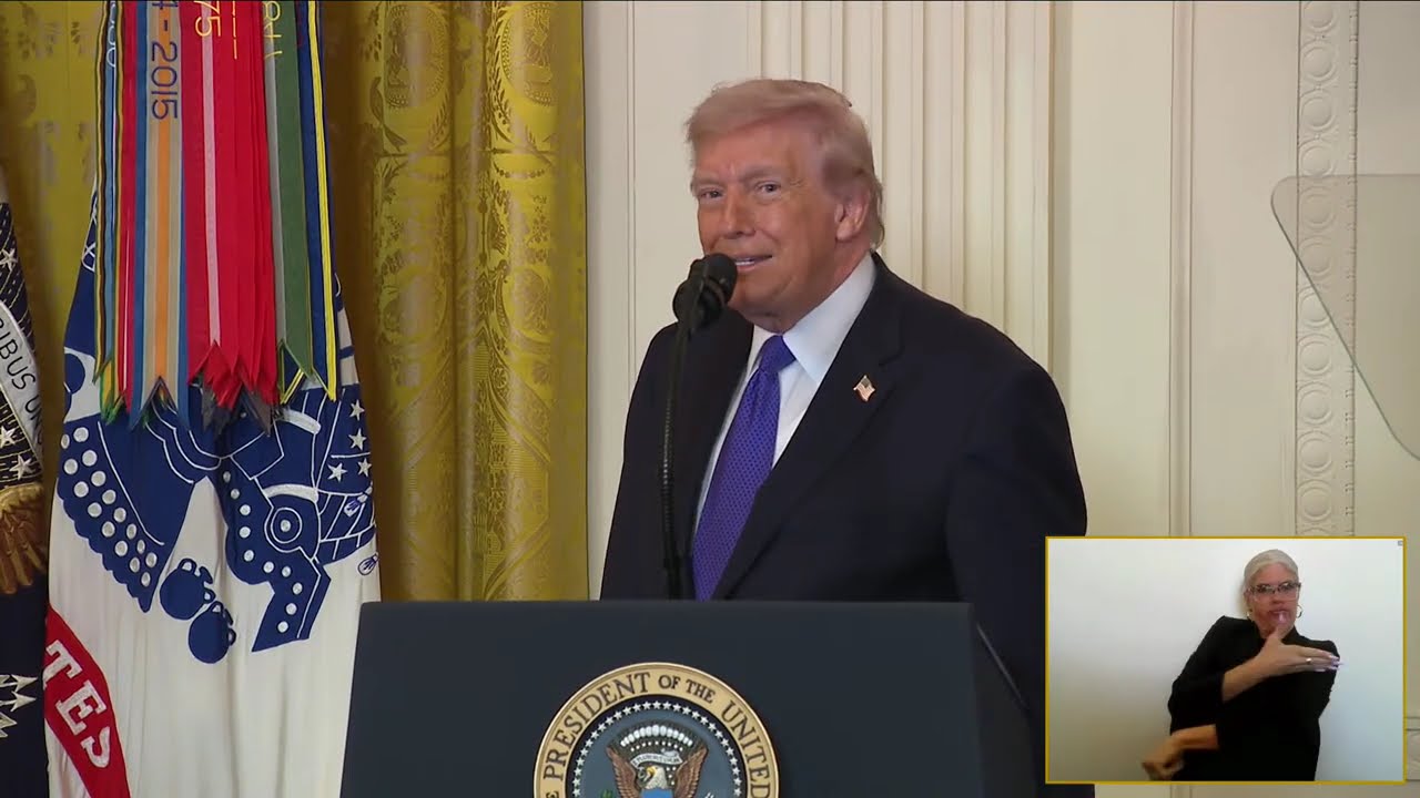 President Trump Participates in a Medal of Honor Ceremony