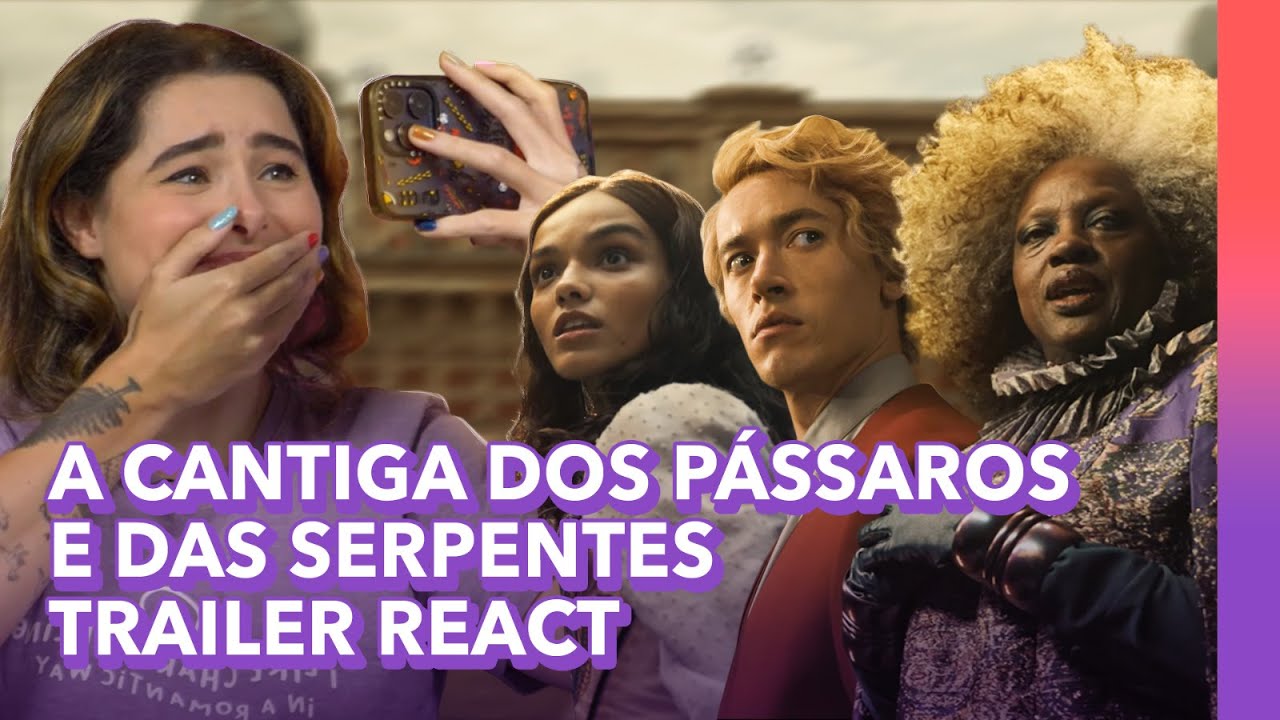 O NOVO FILME DE JOGOS VORAZES! A Cantiga dos Pássaros e das Serpents - trailer react | Alice Aquino