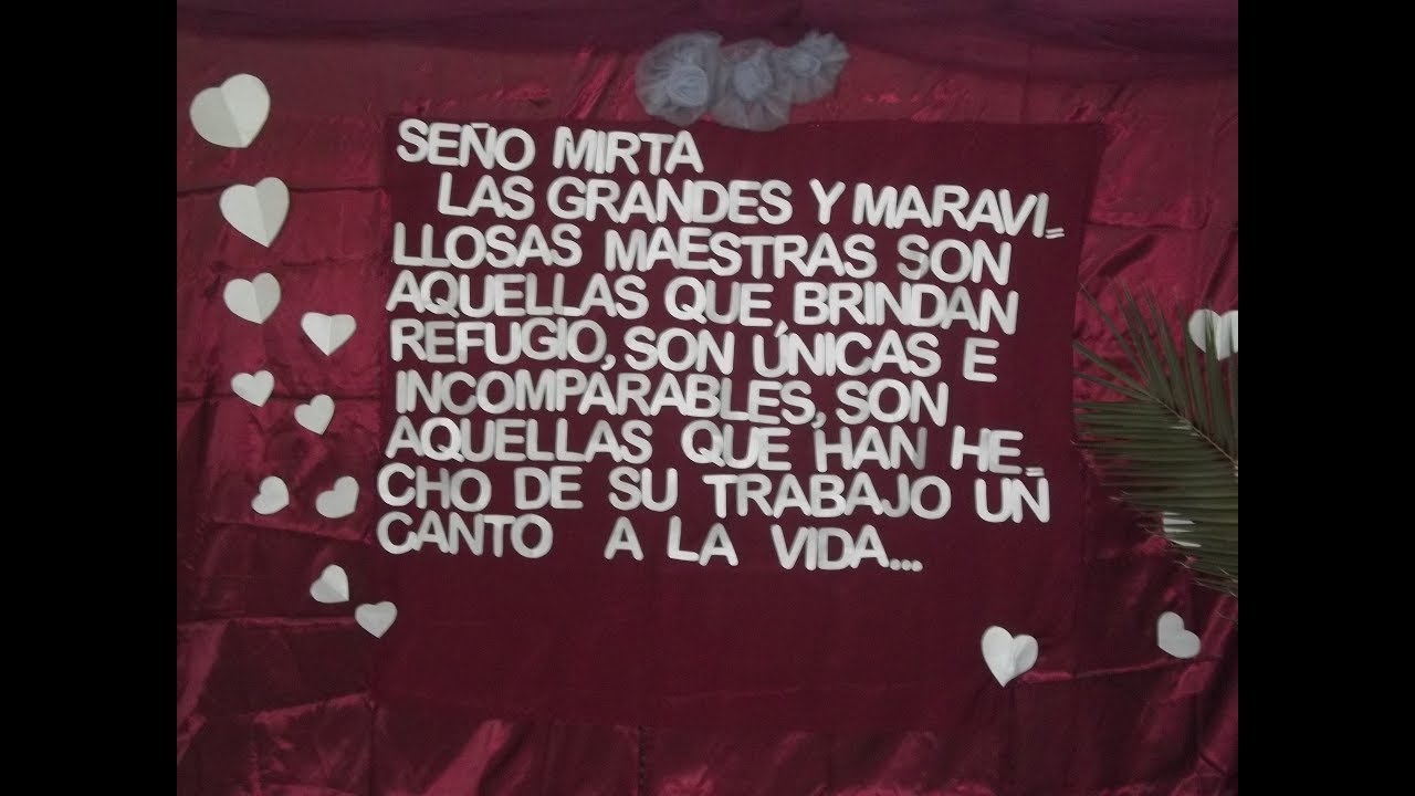 Palabras de la Docente Mirta Picón en el Acto por su Jubilación