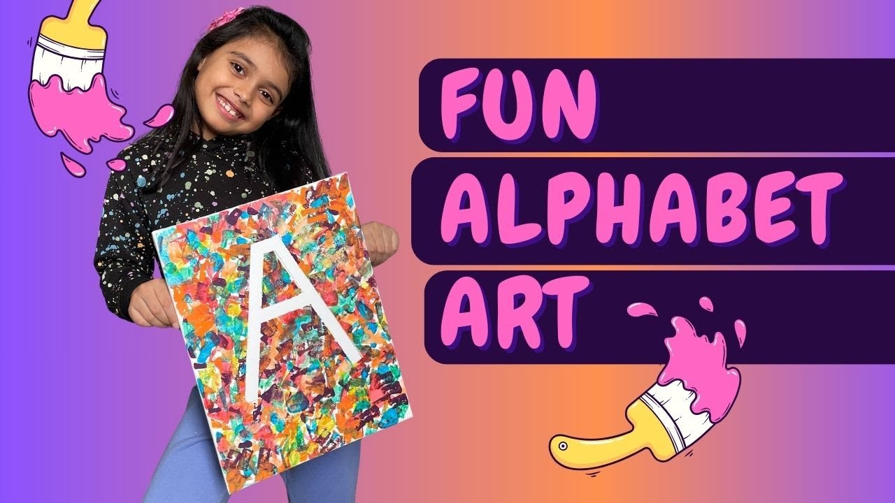Learn Fun Alphabet Art With Azmina | Azmina ABC Art | NonStop Azmina