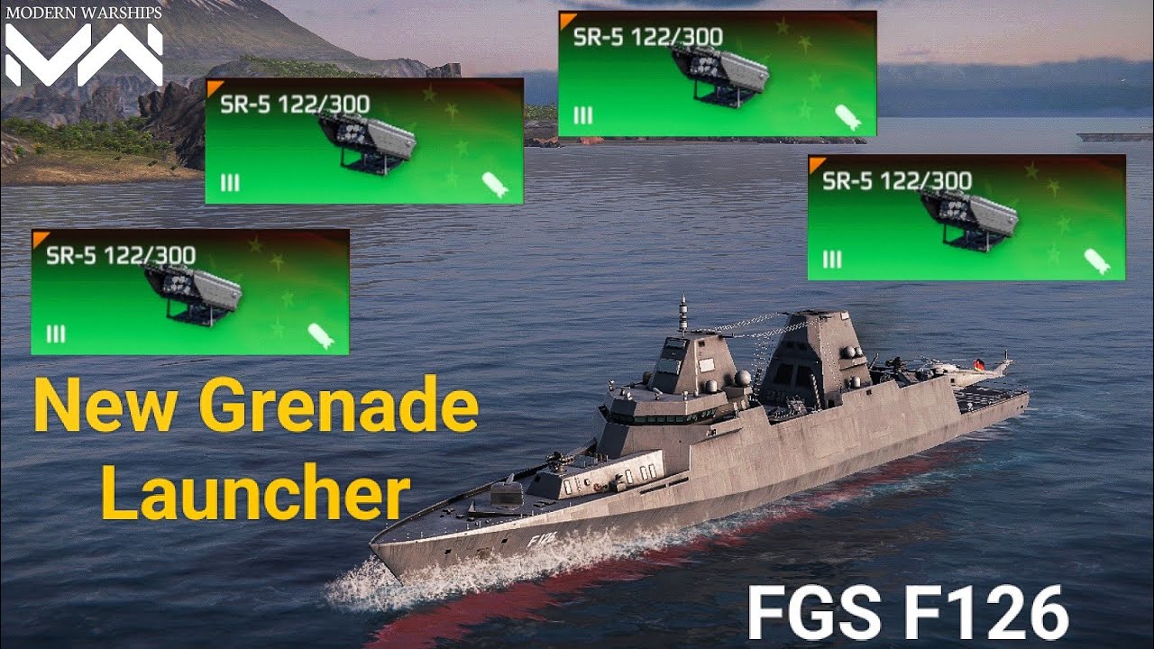 FGS F126 - with new BP grenade launcher SR5 122/300 - modern warships