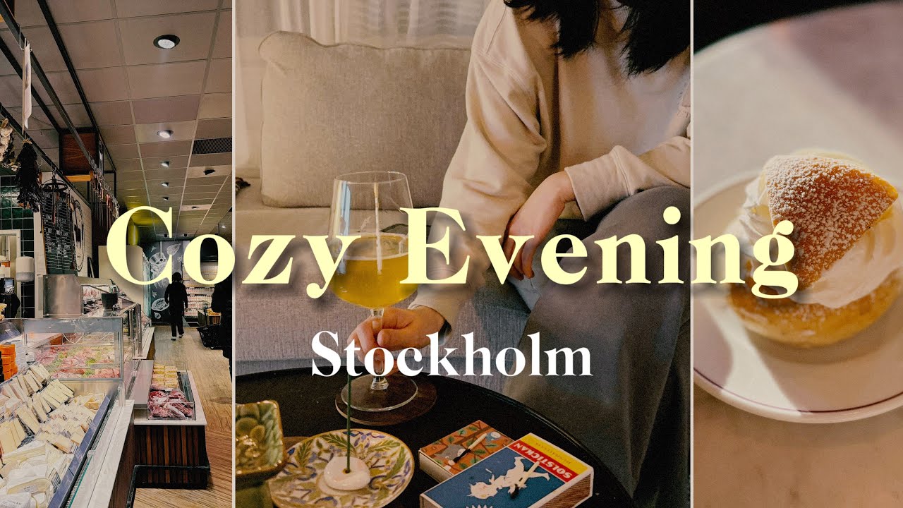 Cozy After-Work Evening in Stockholm | Fika, Grocery Shopping & Home Cooking  | Slow living vlog