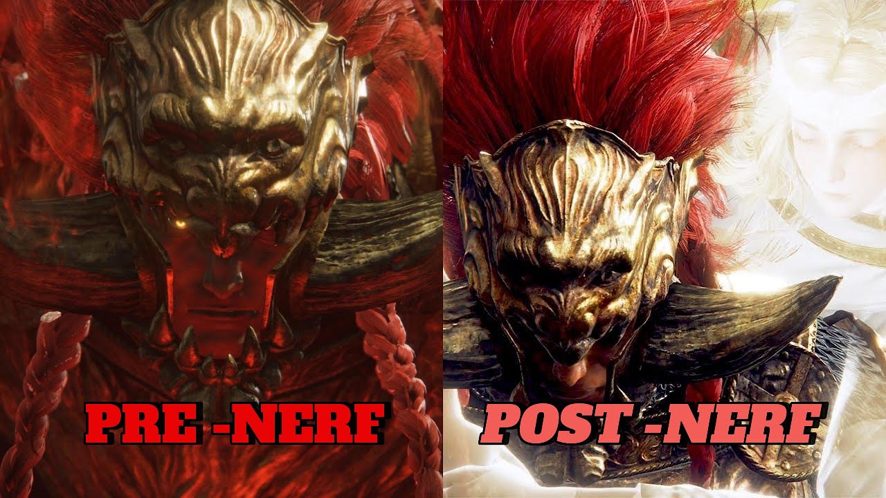 Pre-Nerf Vs. Post-Nerf Promised Consort Radahn(Comparison)