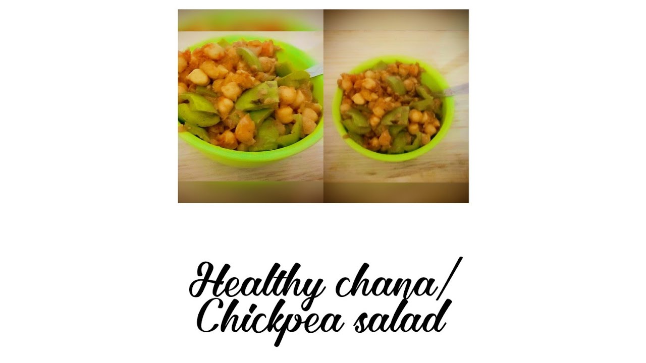 Healthy chana/chickpea salad recipe for weight loss/ easy recipe for dinner/ by food heaven