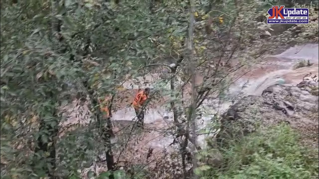 Search for youth swept away in flash flood continues on 2nd Day in Thanamandi