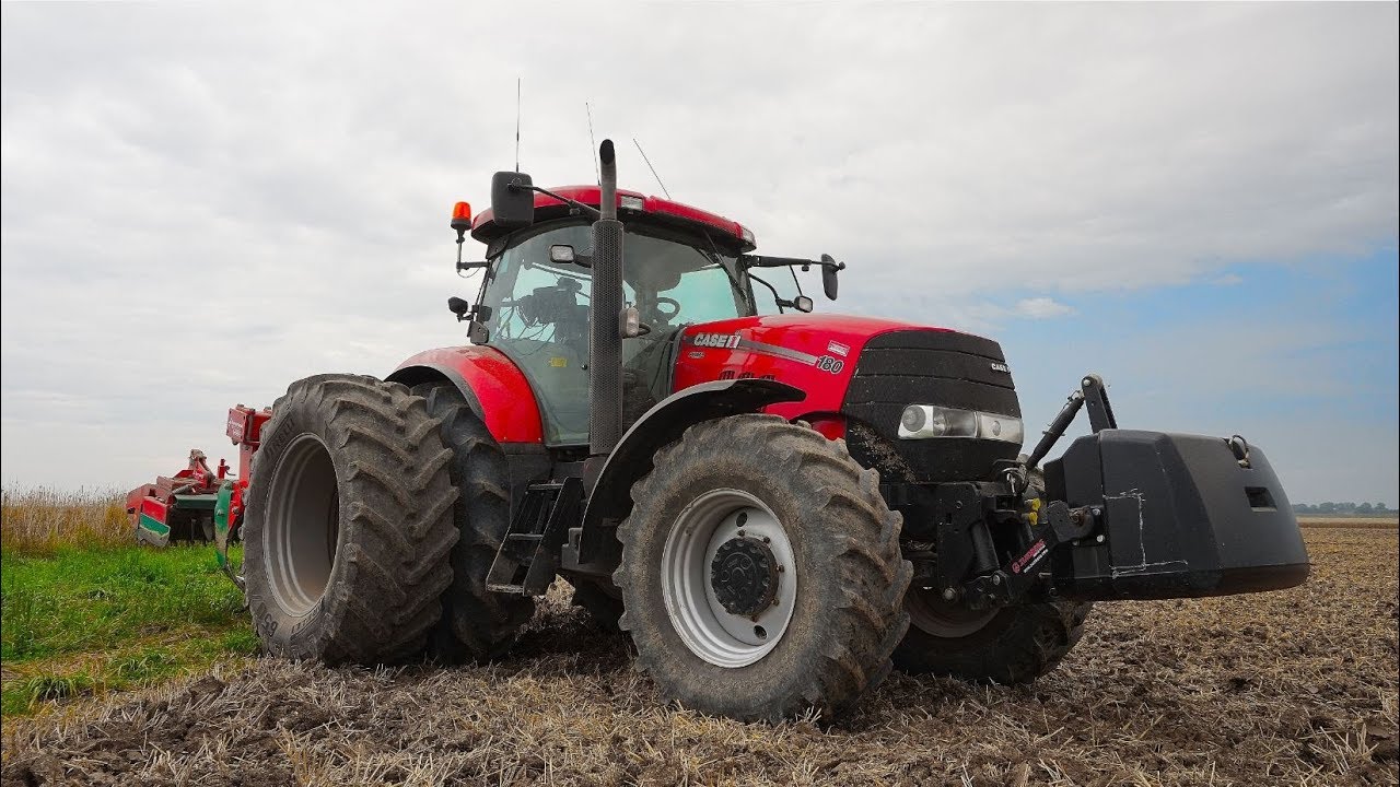 Landbewerken met: CASE IH Puma180 + Kverneland Kopeg +Woelpoot