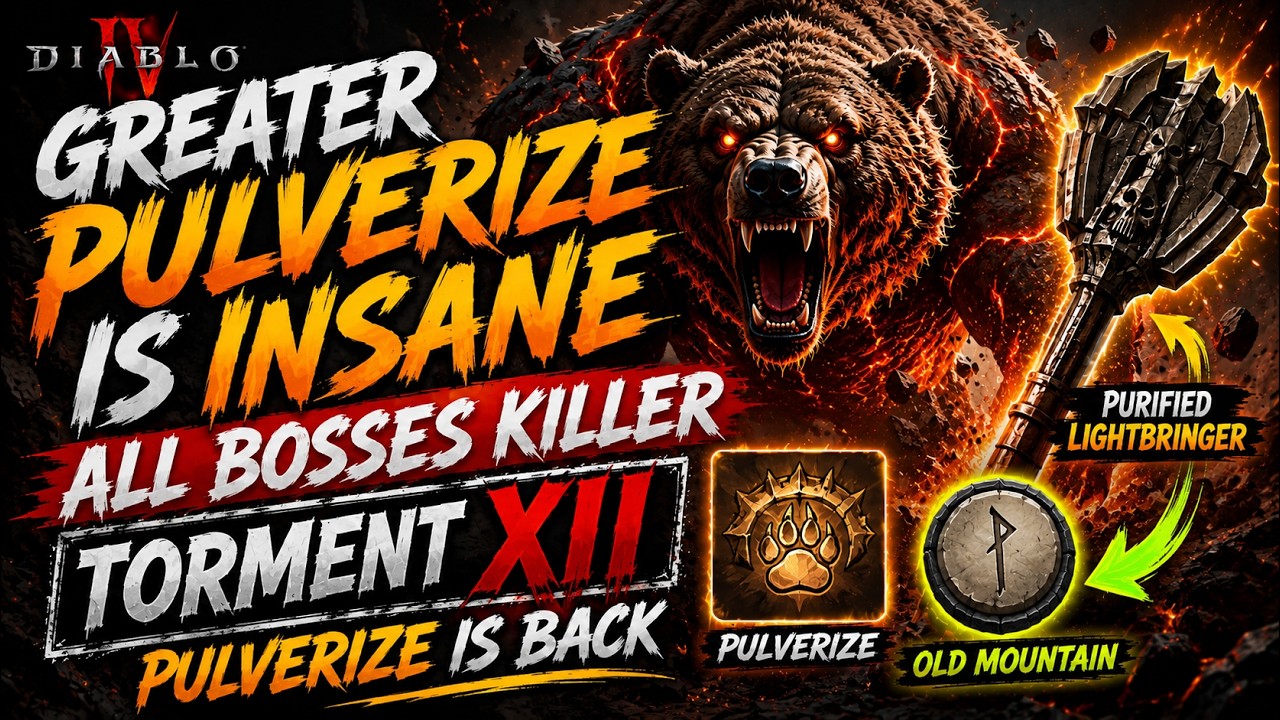 PULVERIZE ВОЗВРАЩАЕТСЯ! РАЗРУШИТЕЛЬ МЕФИСТО T12 Diablo 4 Владыка Ненависти