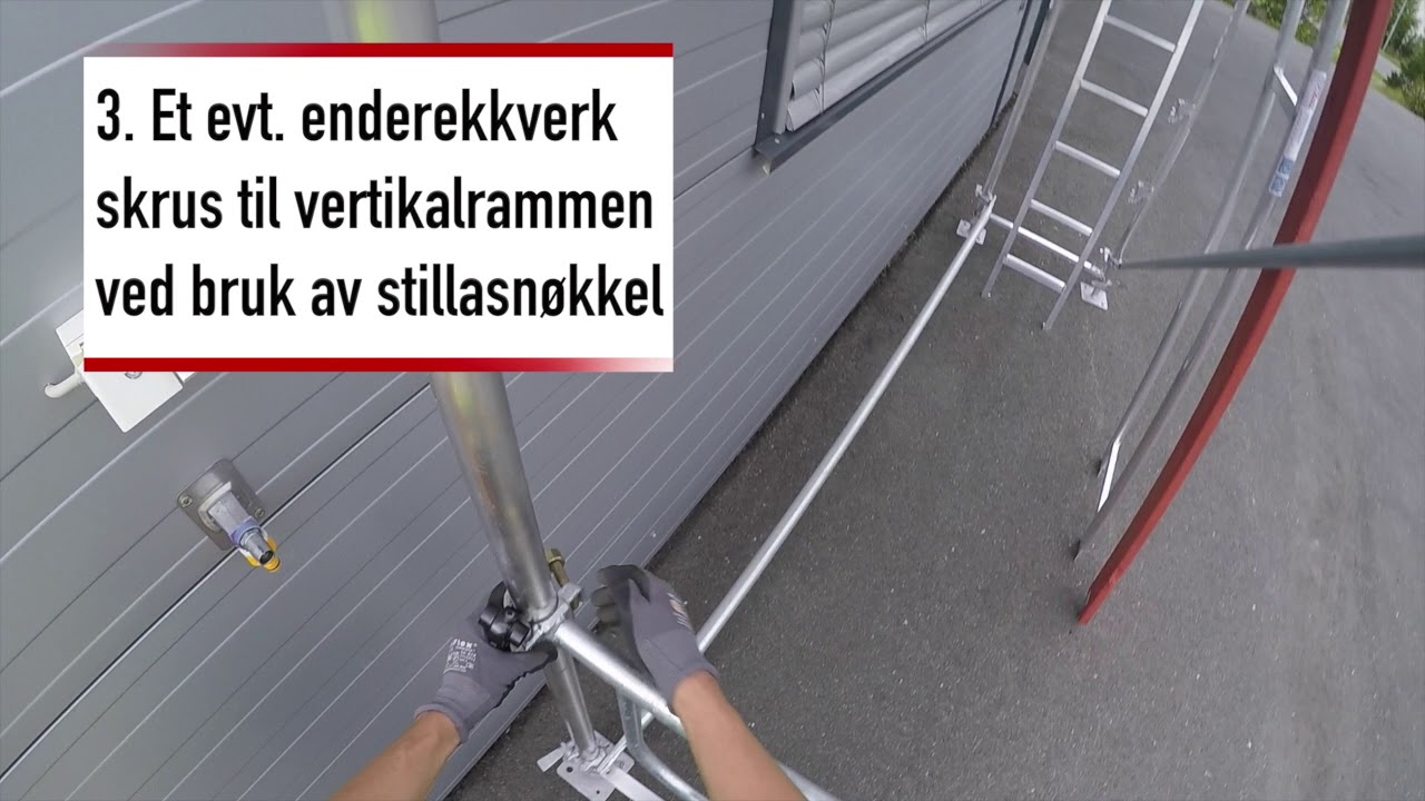 Montering av Instant fasadestillas