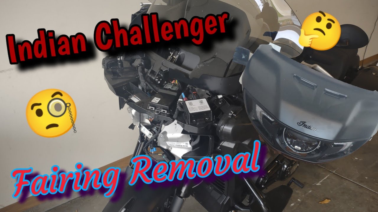 2023 Indian Challenger Fairing Removal first step in Painting the bike. pt1