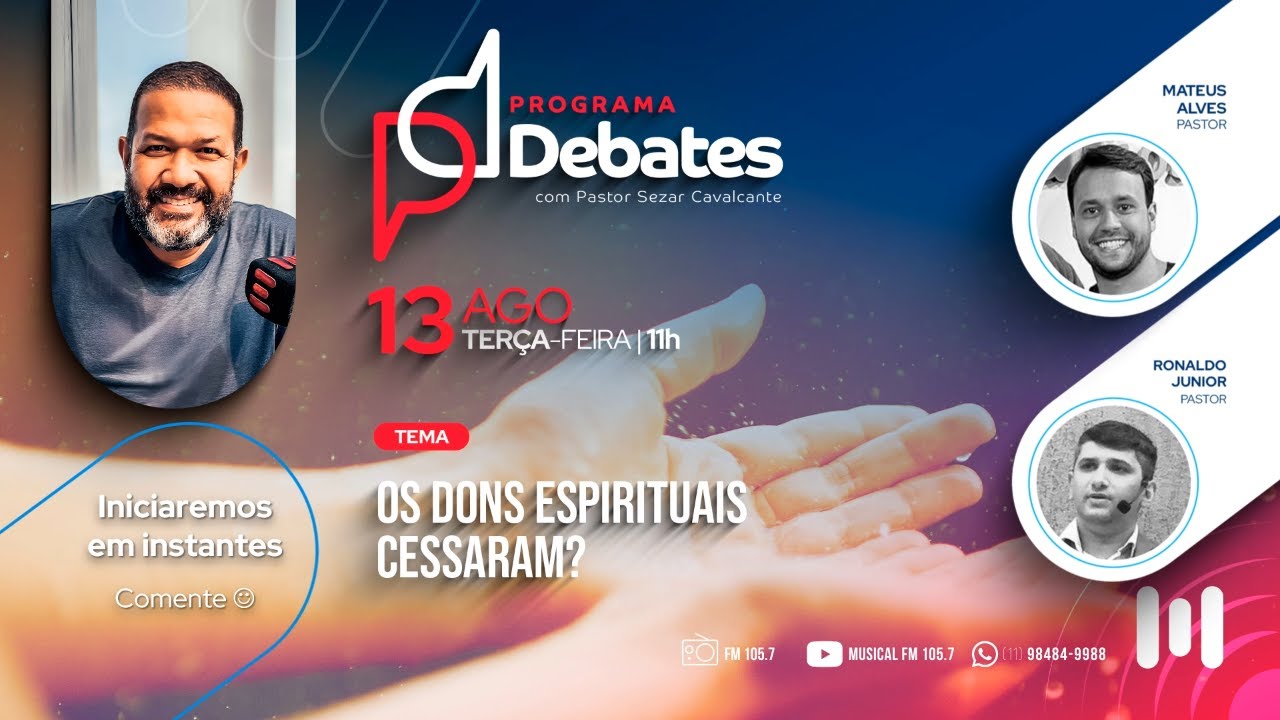 Os dons espirituais cessaram? Pr Matheus Alves X Pr. Ronaldo Junior