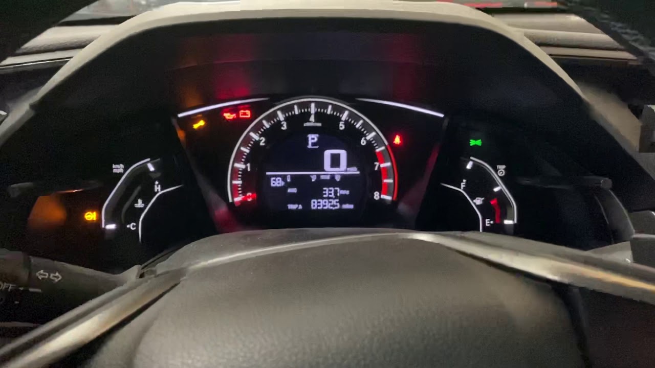 Сброс масла Honda Civic 2018
