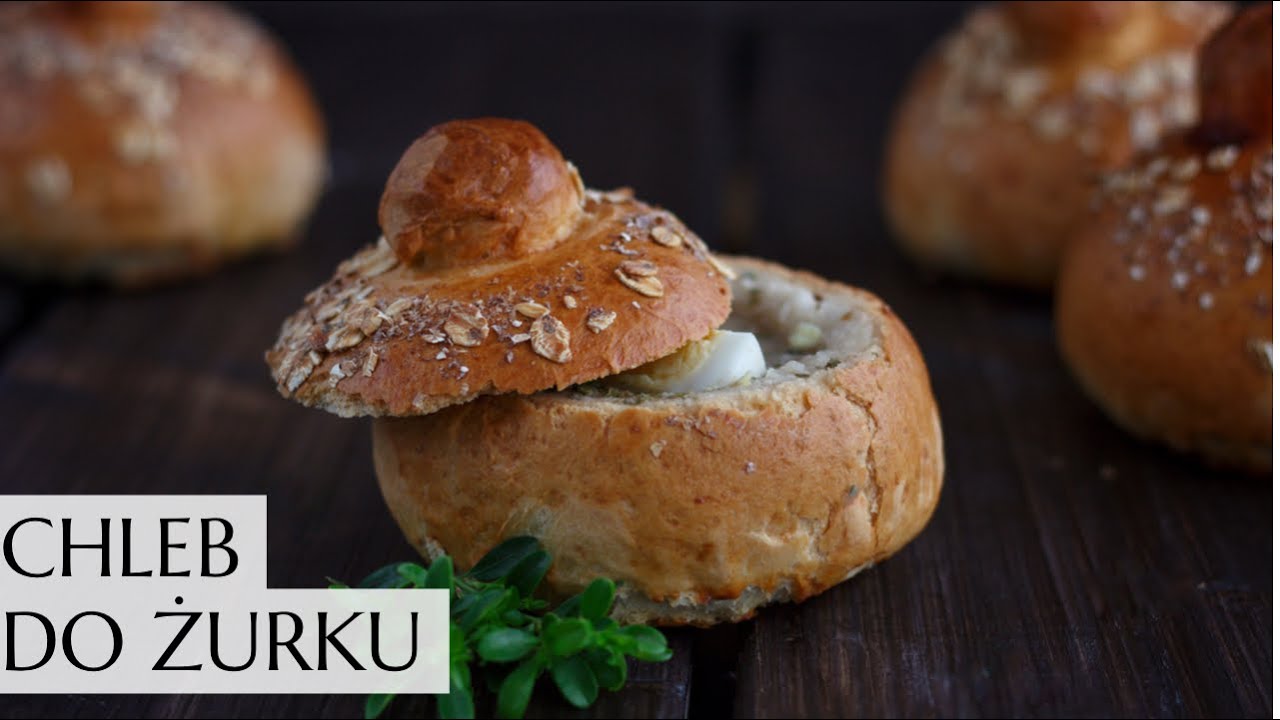 Jak upiec chlebek do żurku. Miska z chleba do zupy. Żurek w chlebie