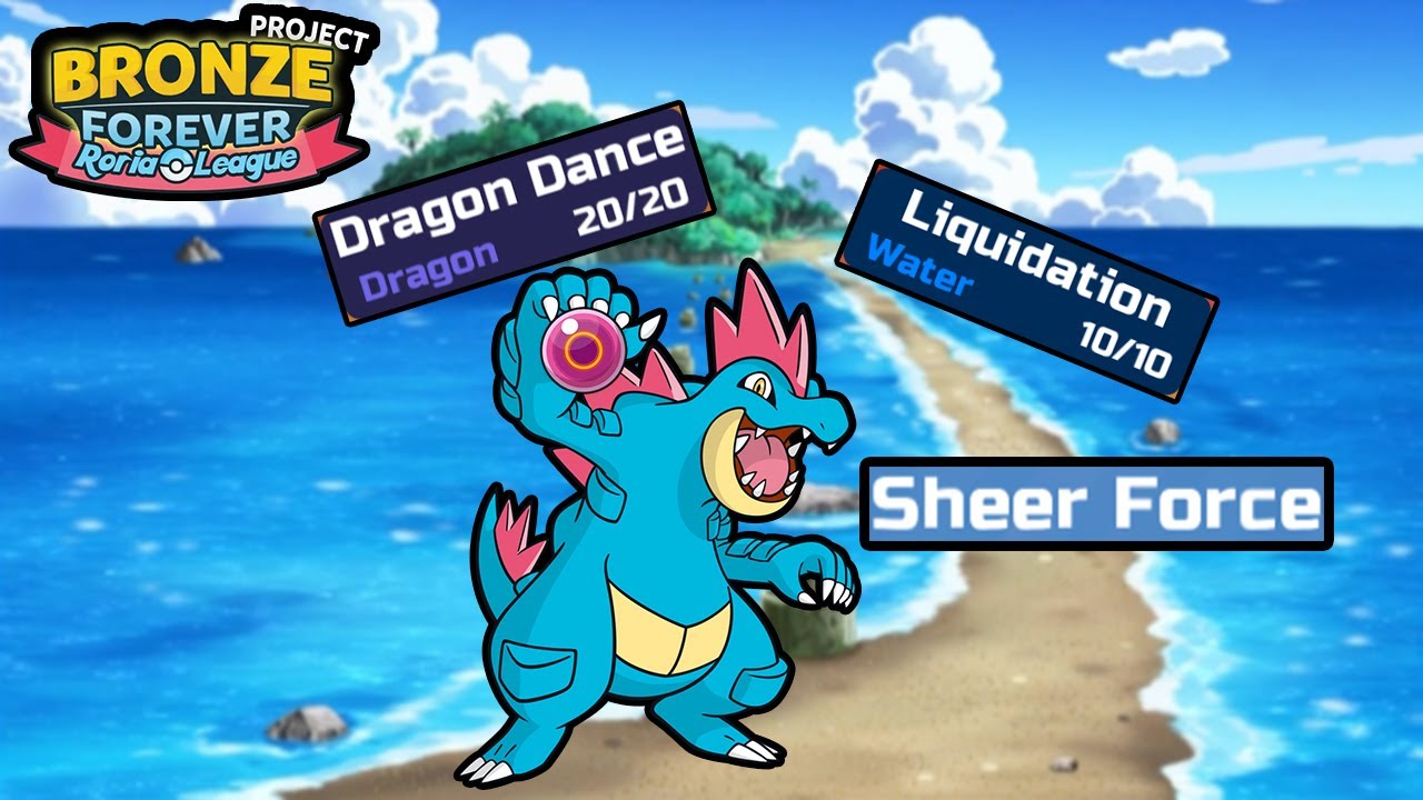 Sheer Force Feraligatr CLEANS UP Late Game! | Pokemon Brick Bronze Starter Series #5