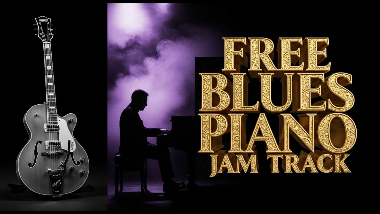 Midnight Slow Blues Piano Backing Track Perfect for Smoky Guitar Improvisation