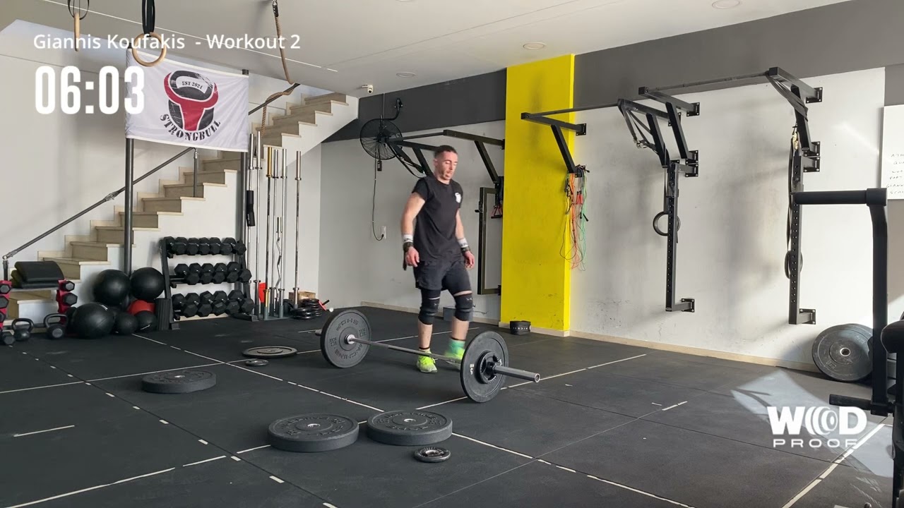 Athens Throwdown Qualifiers 2025 Giannis Koufakis Scaled Men Workout 2 Part A+B