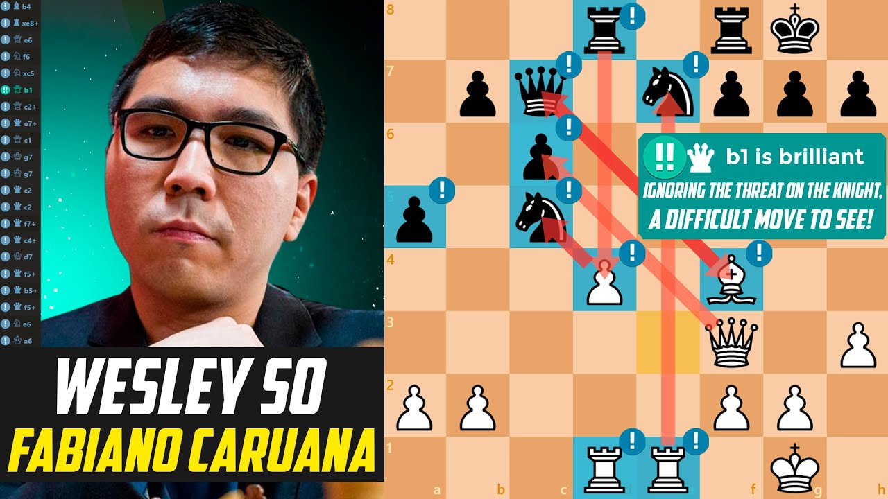 ♟️Wesley So OUTCALCULATES Fabiano Caruana!                                            [Stockfish 17]