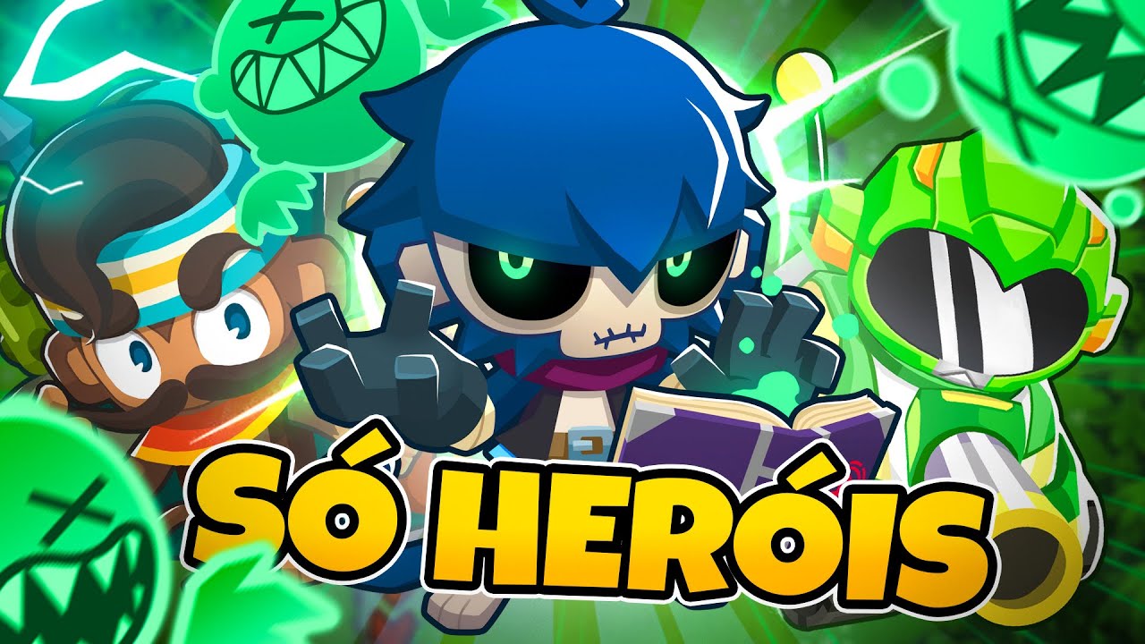 Jogando SÓ COM HERÓIS no INESTOURÁVEL - Bloons Td 6