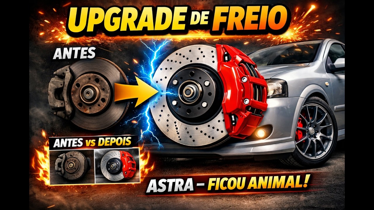 Como fazer Upgrade de Freio Astra (256mm para 280mm) - Passo a Passo