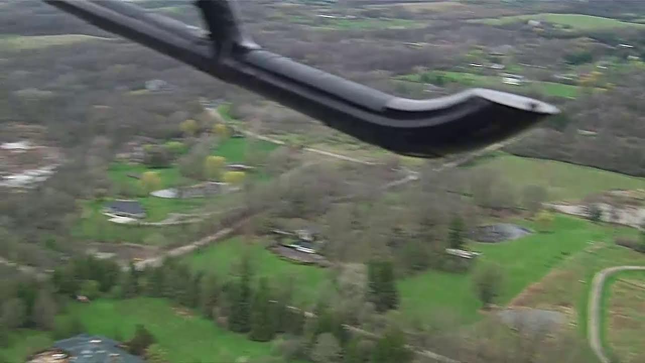 Chopper 7 surveying storm damage across Ann Arbor