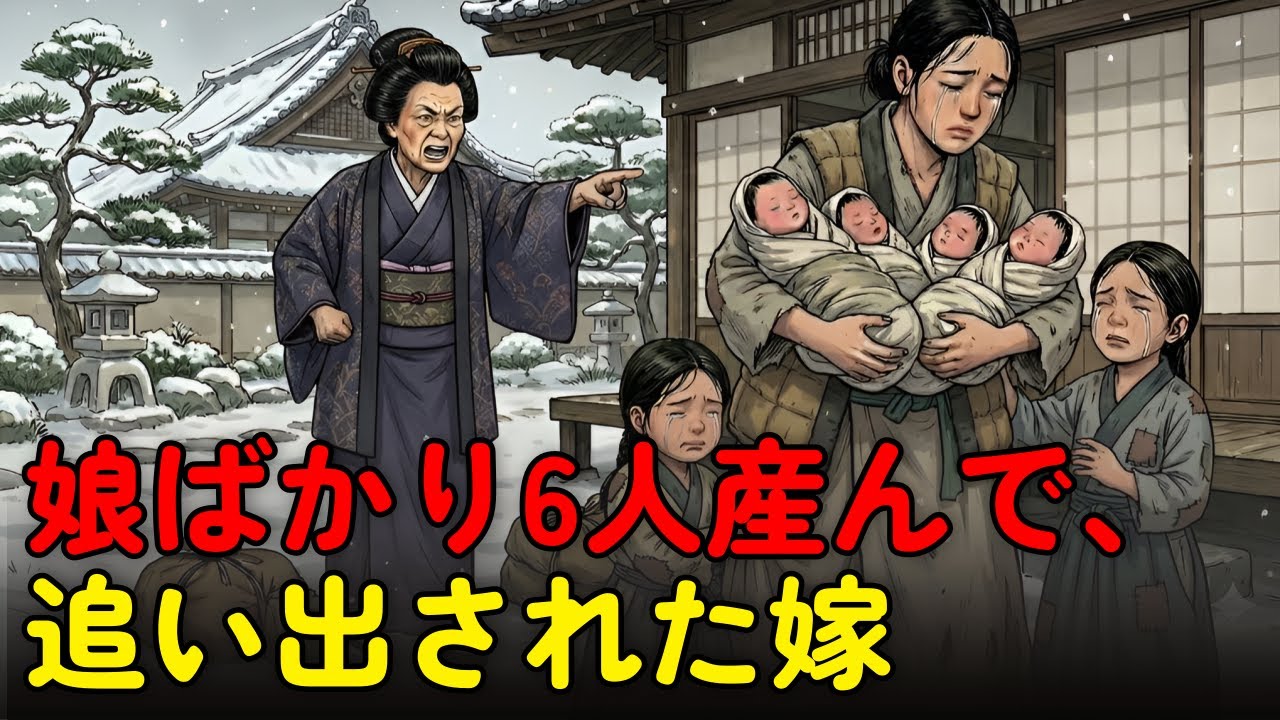 娘ばかり6人産んで、追い出された嫁 | 野談 | 伝説 | 昔話 | 説話 | 民話