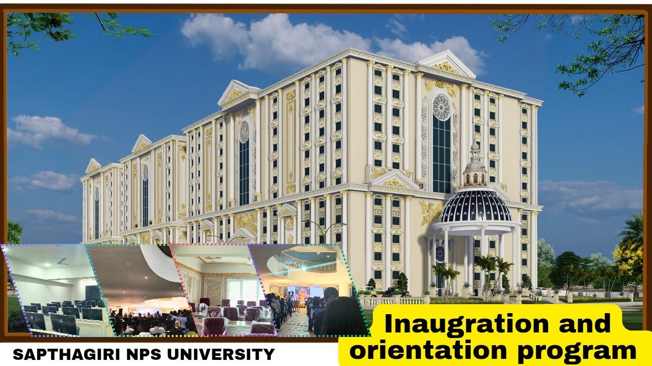 My First Day at SAPTHAGIRI NPS UNIVERSITY | Inauguration & Orientation Program Vlog 2025