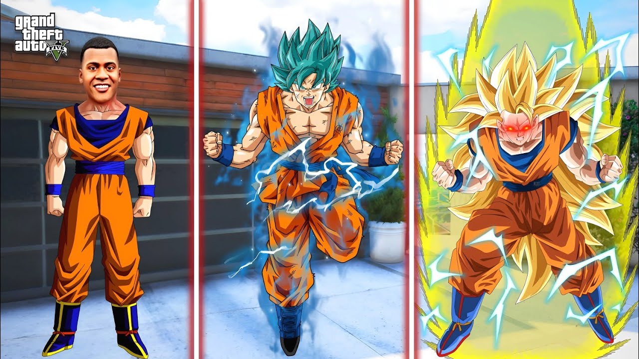 Franklin Upgrading $1 Goku To $1,000,000,000 God Goku In GTA 5!
