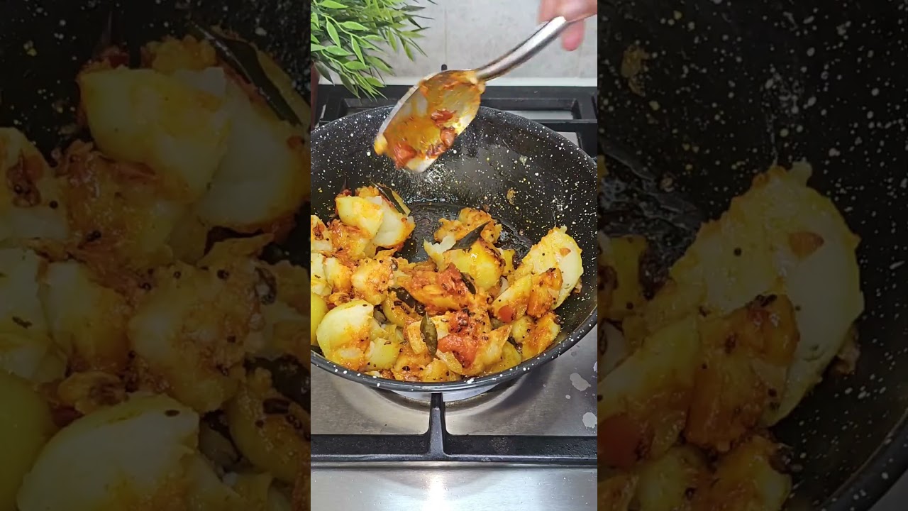 Hot Puri with Spicy Potato Sukhi Bhaji 😍🔥 Simple and Easy but very tasty 😋