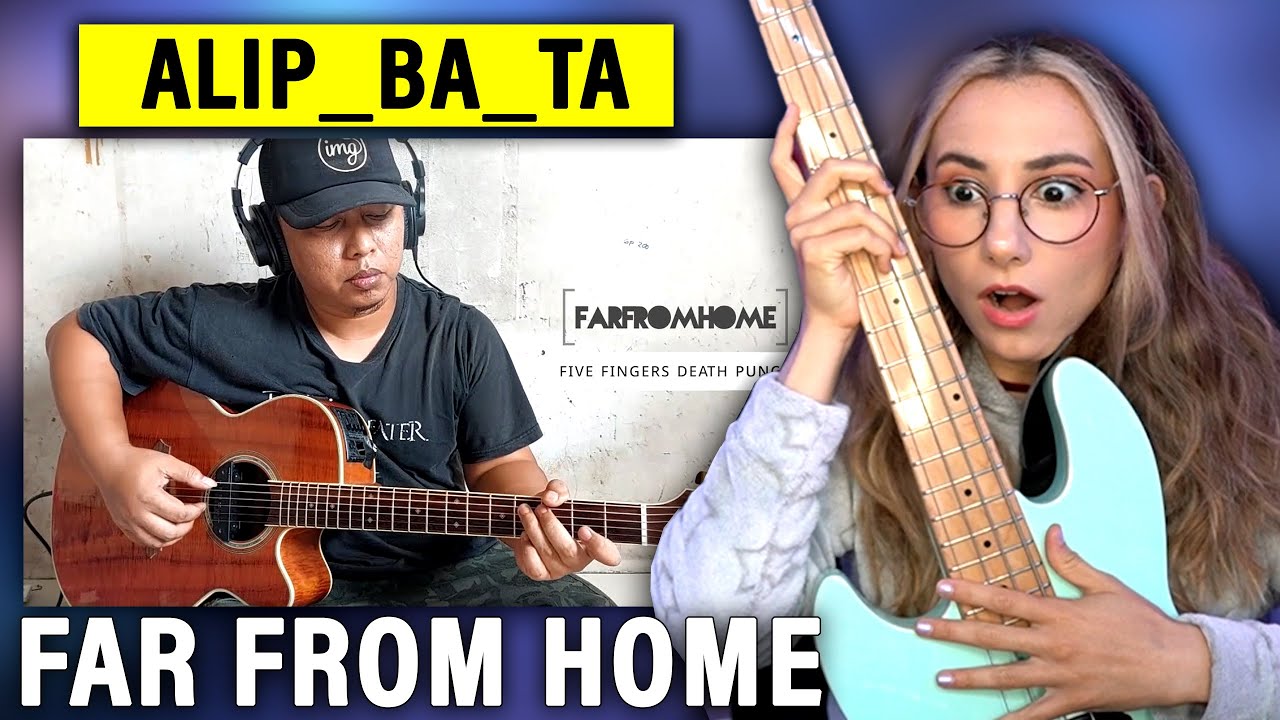 Alip_Ba_Ta - Far From Home (Five Finger Death Punch Cover) | Singer Bassist Musician Reacts