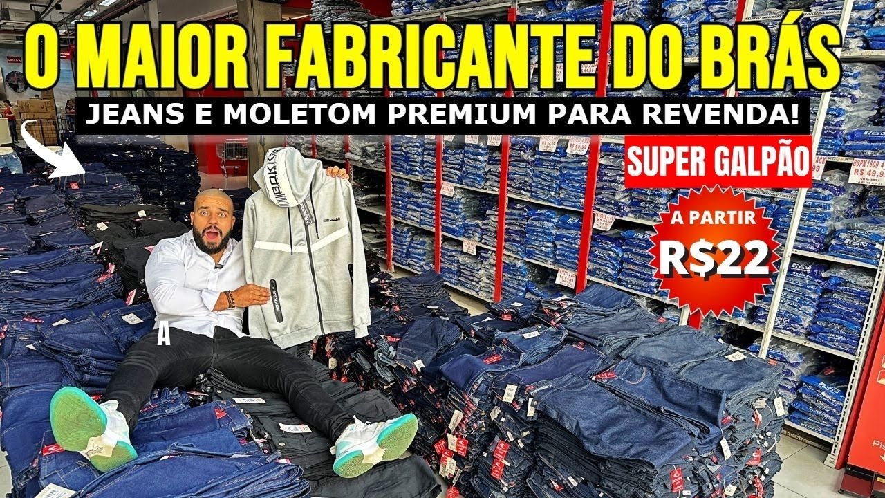 BRAS SP | A MAIOR FÁBRICA DE JEANS NO BRÁS ATACADO Para REVENDA, GIGANTE FORNECEDOR DE JEANS ATACADO