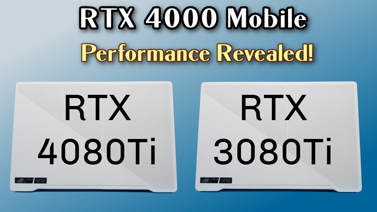 RTX 4000 vs RTX 3000 Mobile - Performance is REVEALED!!