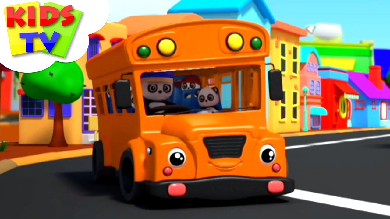 Wheels on the Bus | Baby Bao Panda Cartoons | Kindergarten Nursery Rhymes For Children - Kids TV