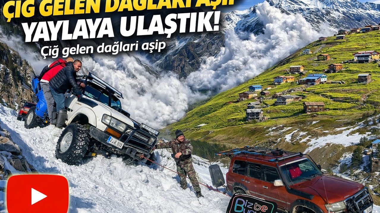 ÇIĞ GELEN YAYLA YOLUNU AÇTIK..!#landcruiser #l200 #offroad #toyota 