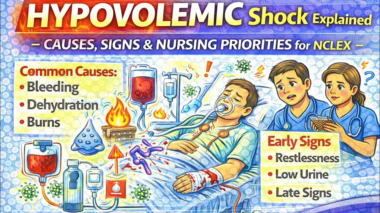 Hypovolemic Shock Explained | Causes, Signs & Nursing Priorities for NCLEX