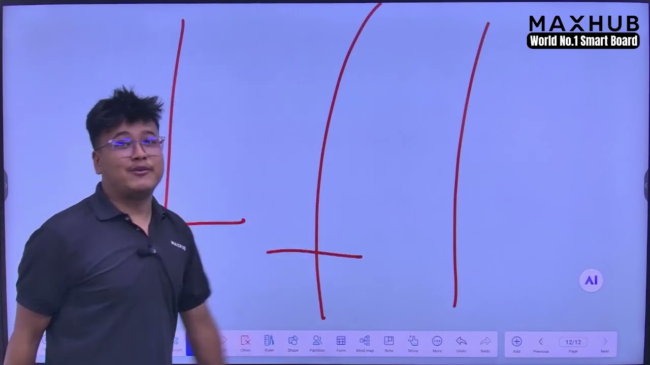 How to use MAXHUB Ai Smart Board in Nepal? Use note whiteboard of MAXHUB Ai Smart Board.