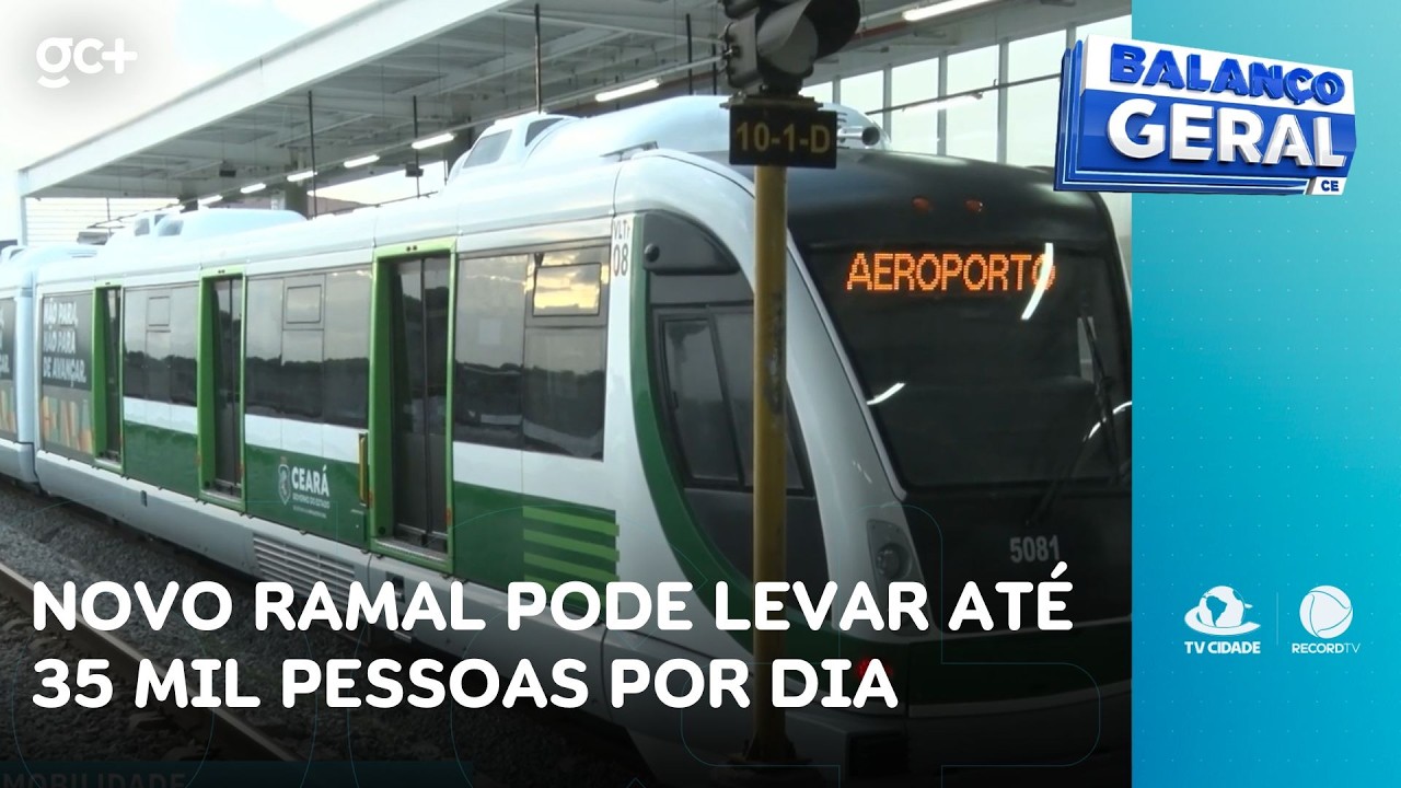 Inaugurado o VLT do aeroporto, novo ramal pode transportar até 35 mil pessoas | Balanço Geral CE