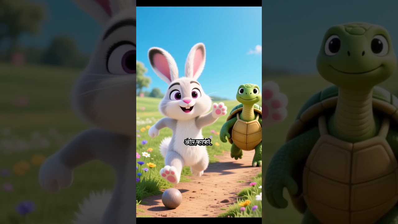 the rabbit 🐇 and the tortoise 🐢.      Slow and steady wins the race,"