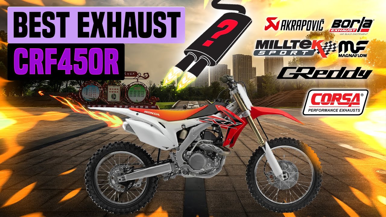 Honda CRF450R Exhaust Sound🔥 Akrapovic,Big Gun,Dominator,DVR,FMF,GPR,HGS,Lexx,Pro Circuit,Yoshimura