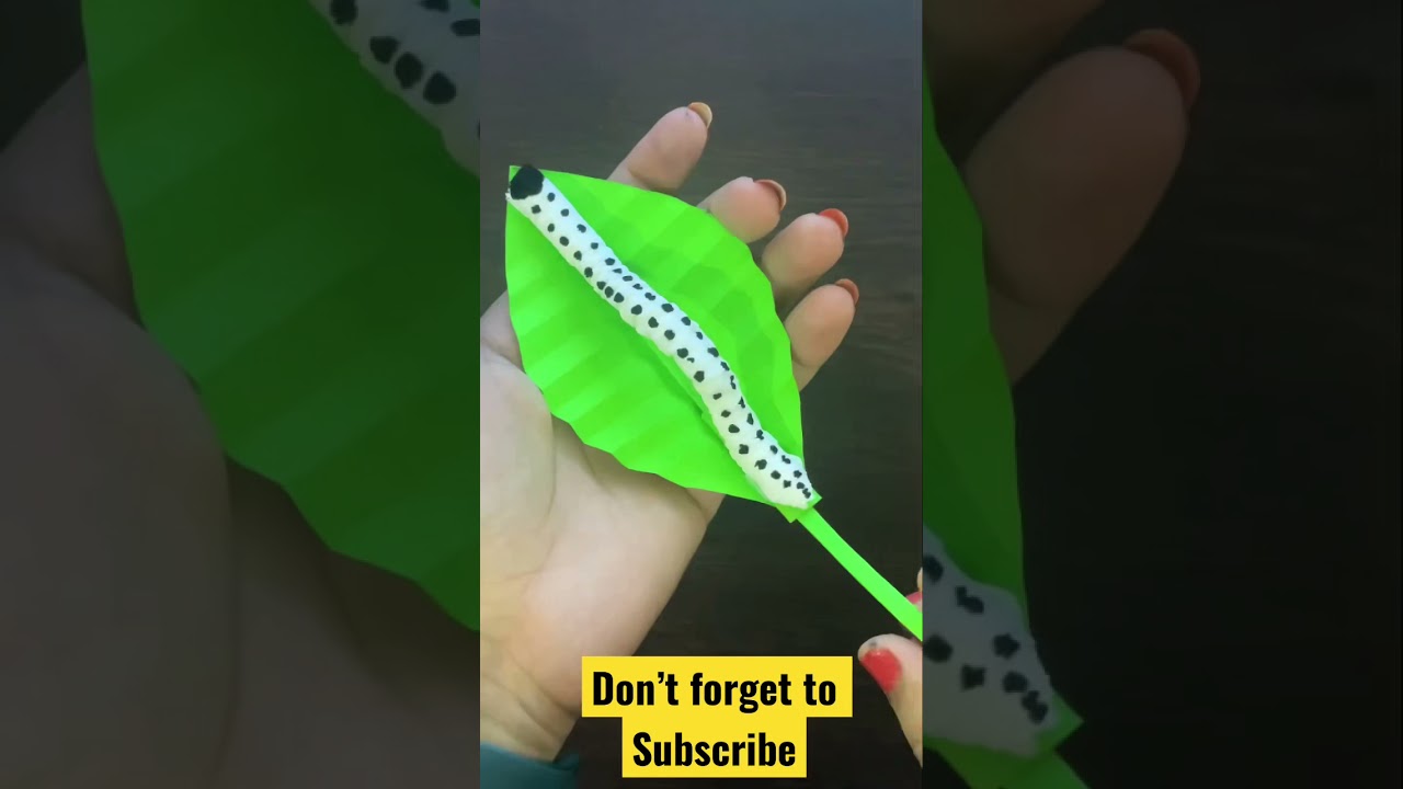Making Silkworm in [2 Minutes] | Make paper silkworm step by step