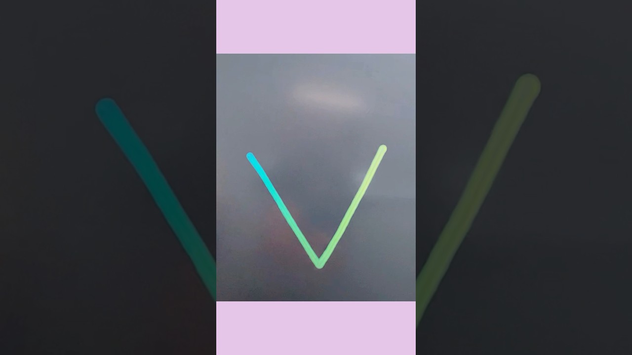 Umbrella drawing with letter V #shorts #art #ytshorts