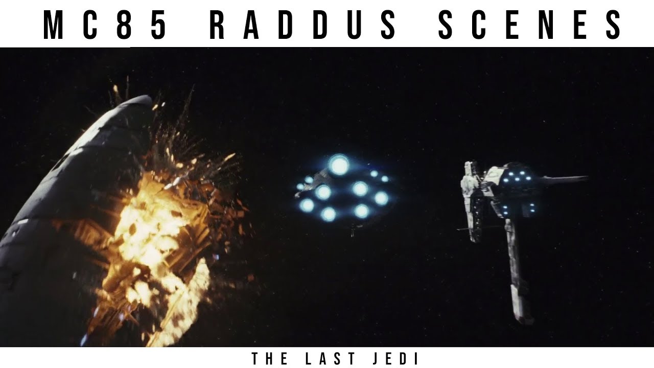 All Raddus Scenes (MC85 Cruiser) -- Star Wars: The Last Jedi