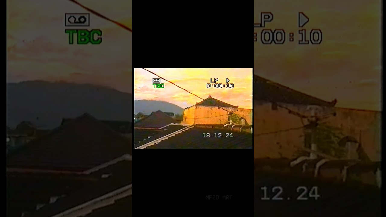 Sunset scenery captured on JVC GR-SXM200AG Compact VHS Camcorder #svhs #vhscamcorder #vhsc