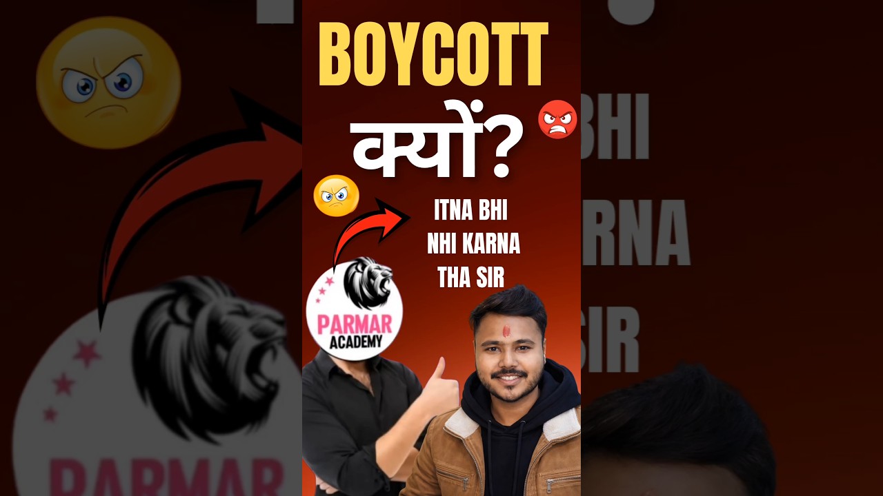 BOYCOTT PARMAR sir ! itna bhi mahol bana ke C nhi karna tha 🤬 ! #shorts #parmarssc #cgl #viral
