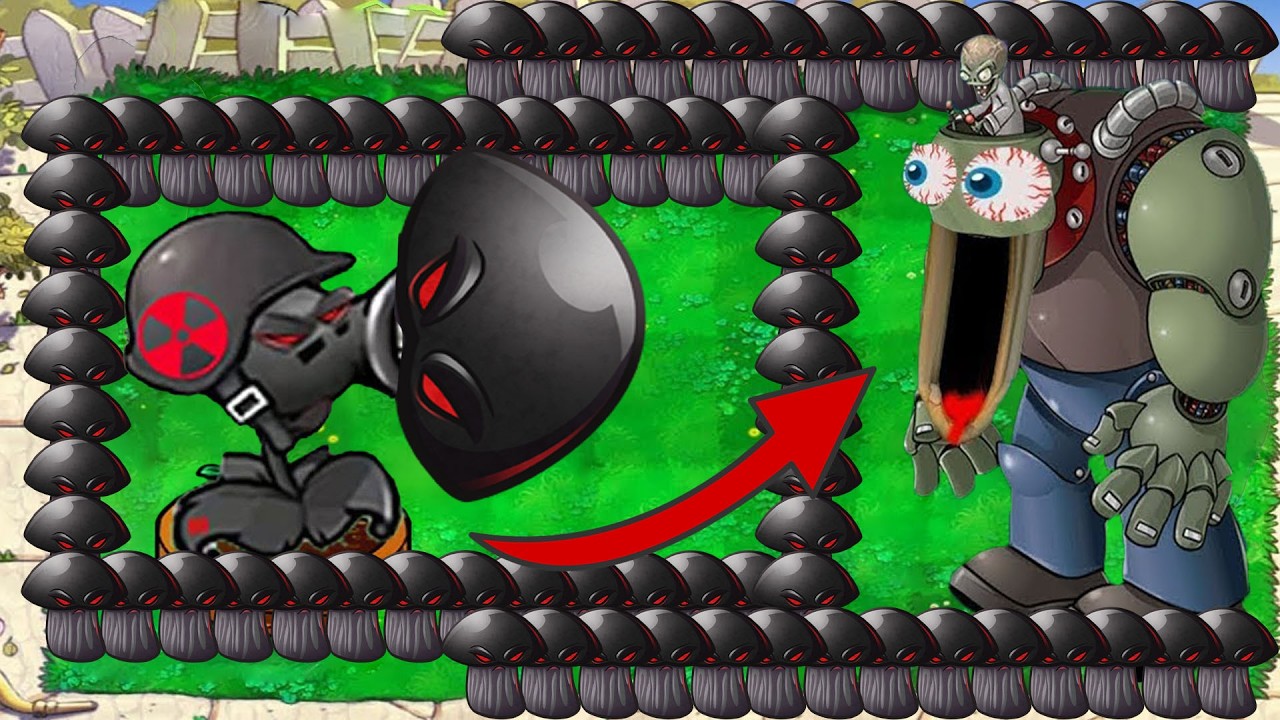1Doom Gatling Pea vs 999 Team Doom Shroom vs Doom Dr.Zomboss - Plants vs Zombies Hack