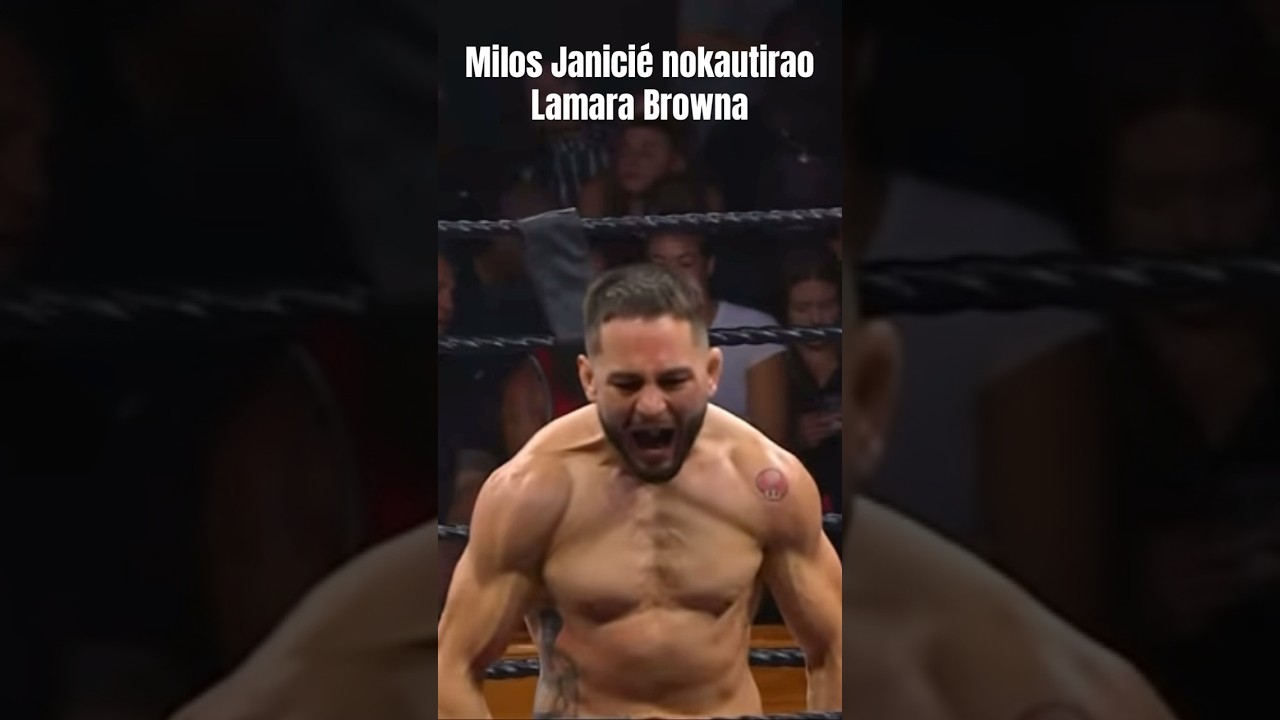 Milos Janicic nokautirao Lamara Browna #fnc23 #lux27 #serbia #montenegro #bosna #slovenia #croatia