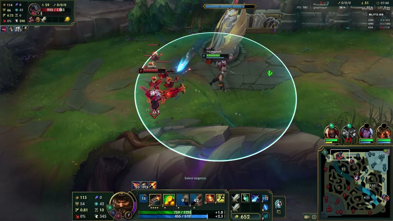 GP VS AATROX TOP WITH RAIN SOUNDS