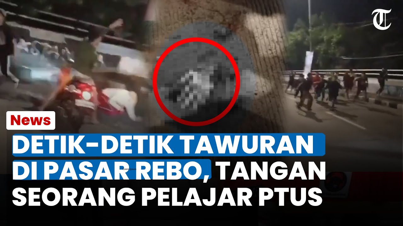 NGERI! DETIK-DETIK Tawuran Pelajar di Fly Over Pasar Rebp, Tangan Seorang Pelajar Terputus