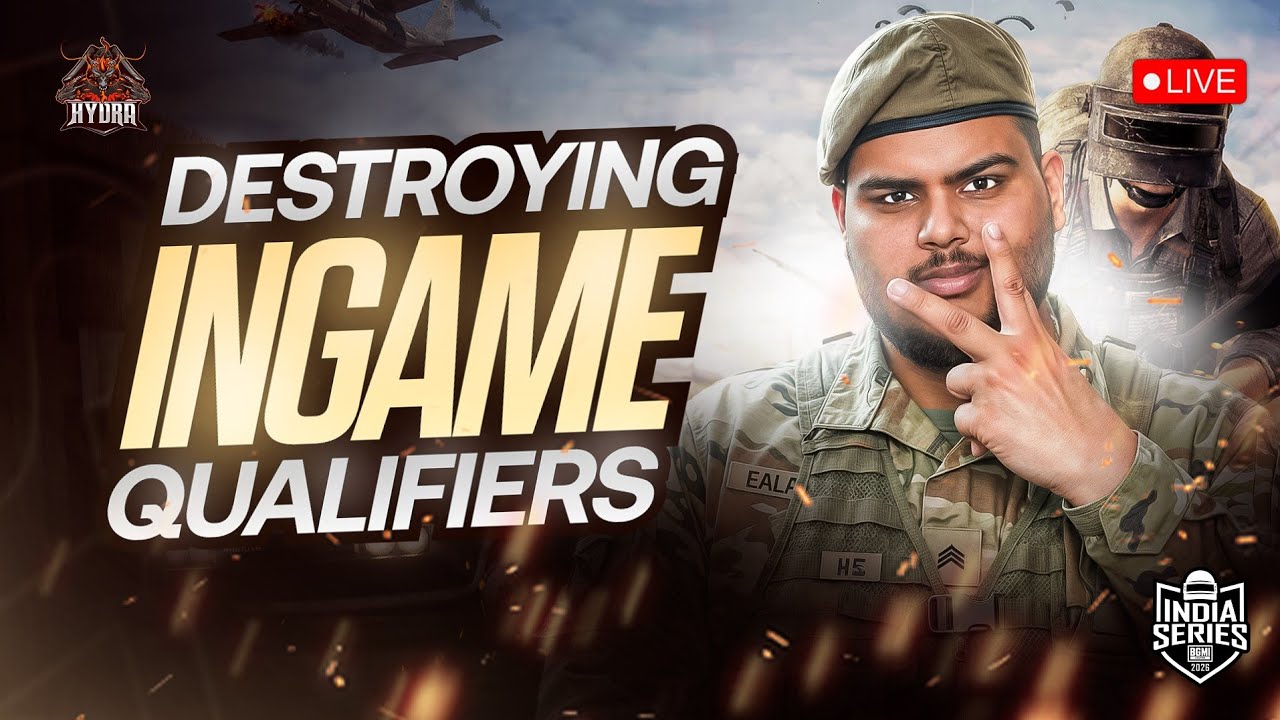 🇮🇳 BGIS INGAME QUALIFIERS HUNTING 🎯| BGMI LIVE | HYDRA MASTIZONE