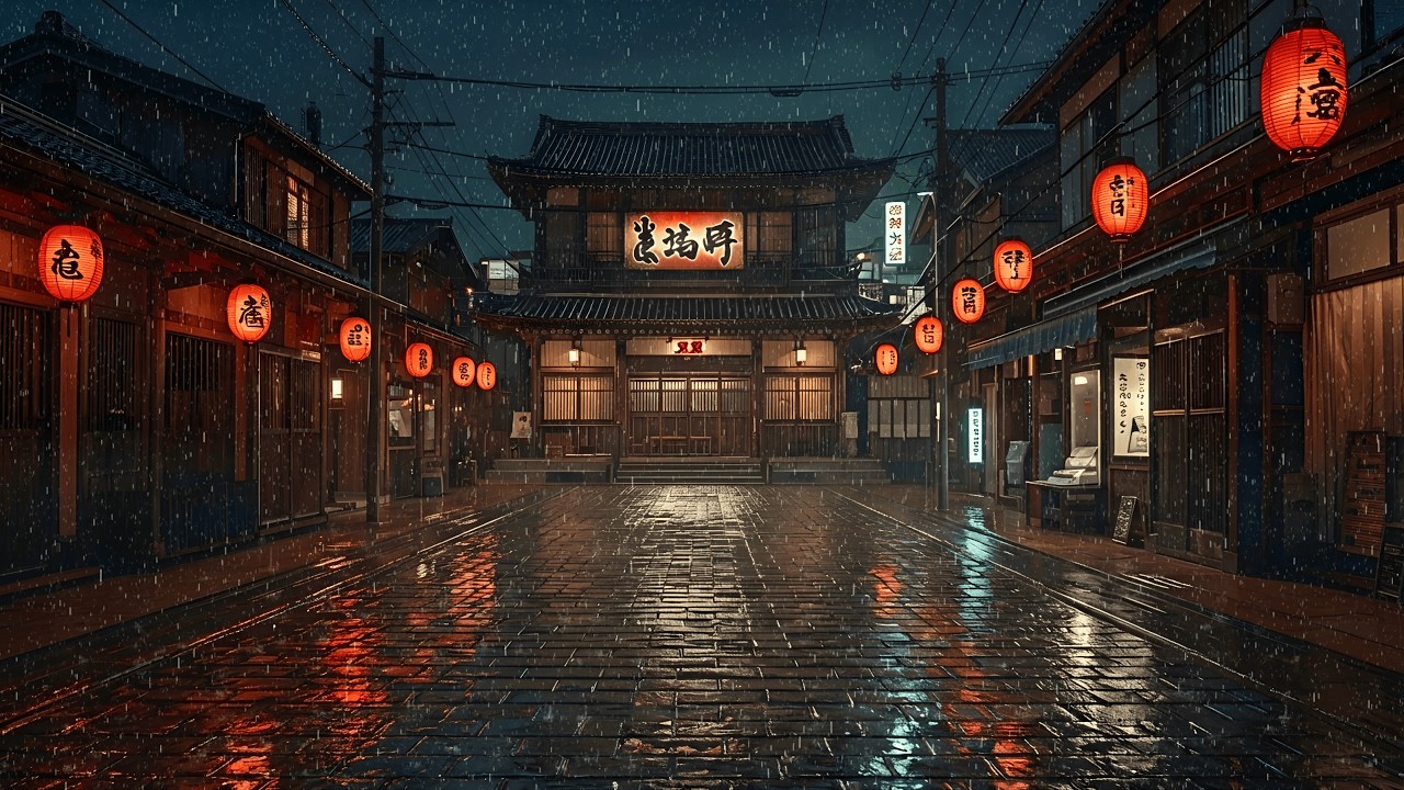 Rainy Evening on Shibuya Street 🌧️ Comfortable Lofi Music for Sleeping, Studying, and Deep Focus