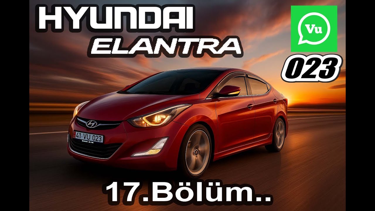 # Hyundai Elantra 17. Bölüm (Arka Cam Üstü Ledli Spoiler)