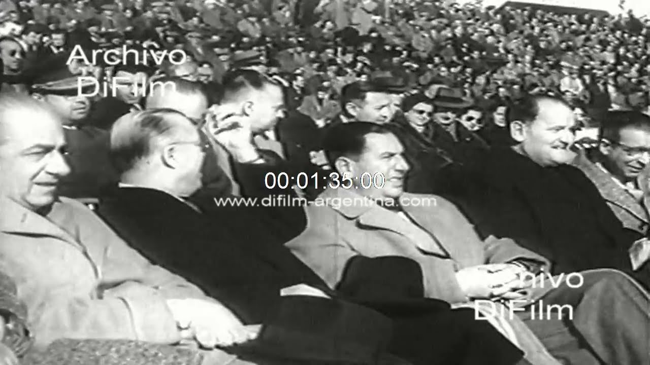 River Plate vs Boca Juniors - Primera A - Juan Peron en estadio 1953